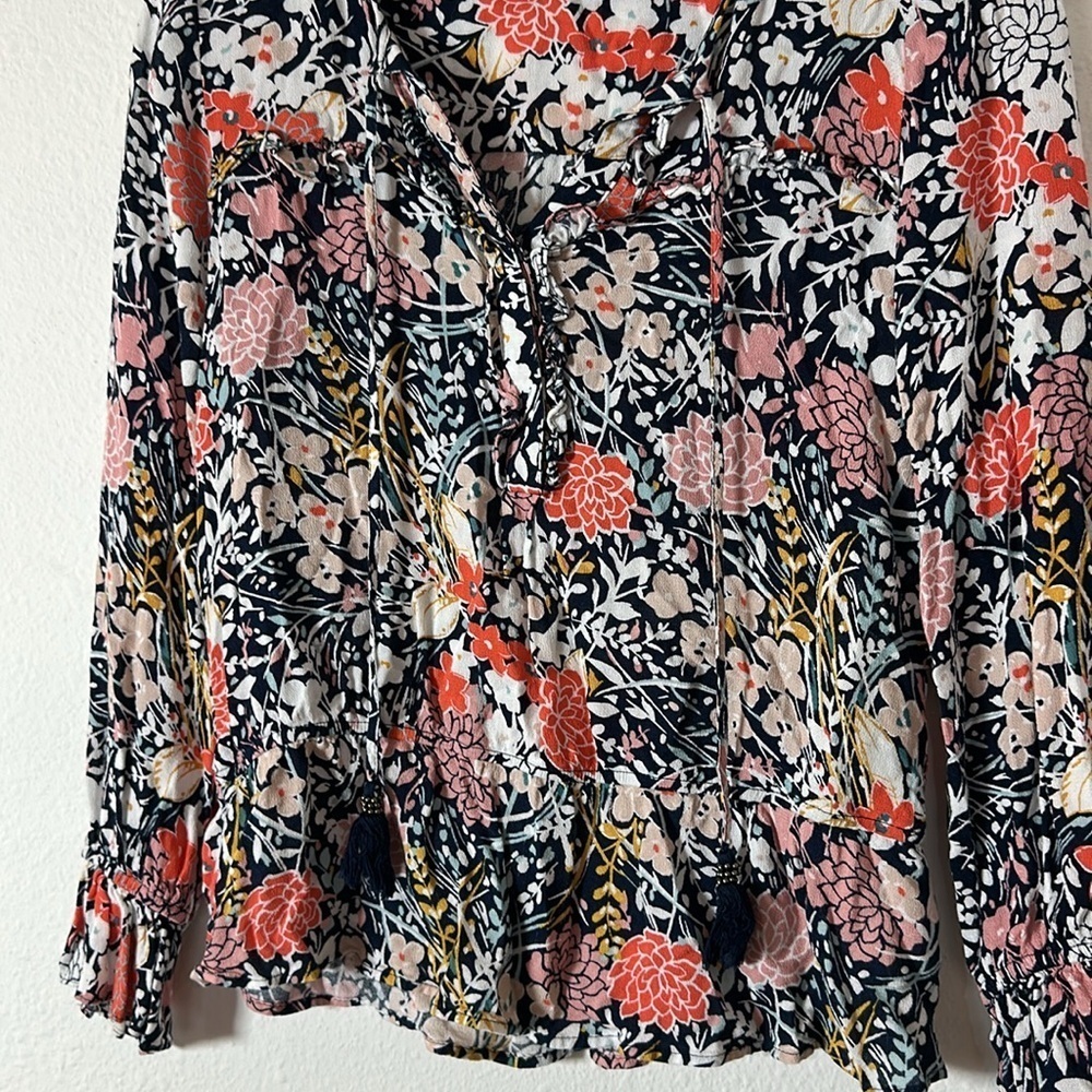 Anthropologie Maeve Floral Print Peasant Multicolor Sz. S - Picture 6 of 8